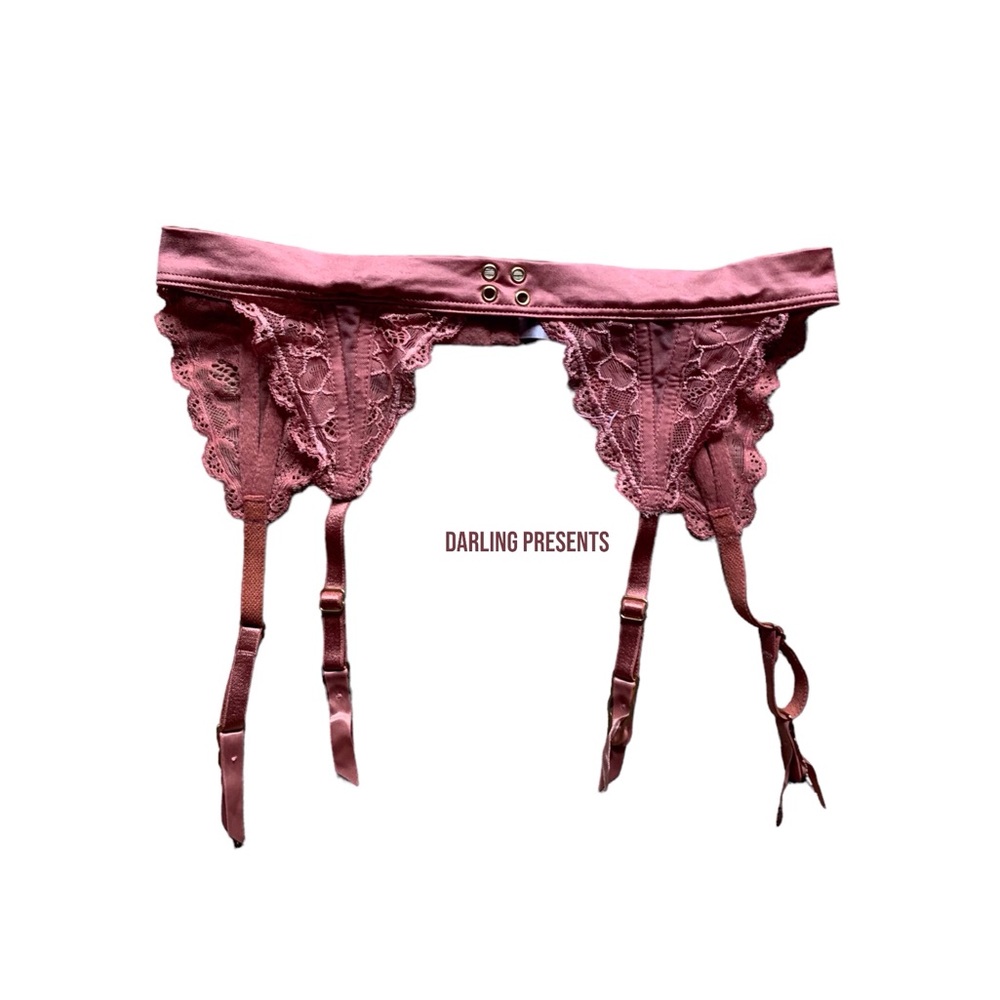 Victoria’s Secret Lace & Satin Garter Belt Women Color Deep Orange Size XS/S